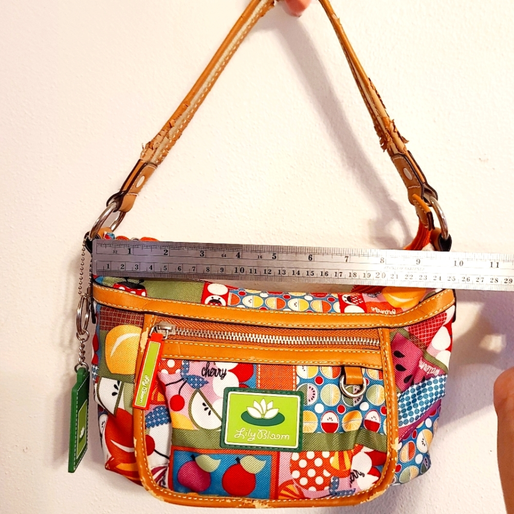 Lily bloom small purse handbag fruit print